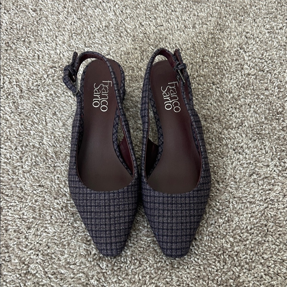Franco Sarto Women's Plaid Heels